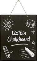 Hanging Chalkboard 12x16 Inch Double-Sided Chalkboard Sign Decorative by KOOLDE