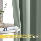 NICETOWN Sage Green Room Divider Curtains 84 inch Length, Grommet Thermal - Image 5