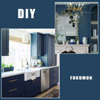 FUKU MON 24"x394" Navy Blue Peel and Stick Wallpaper Matte Blue Contact Paper - Image 7
