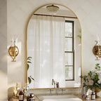 XRAMFY 32"x48" Arched Bathroom Mirror by XRAMFY