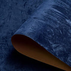 Blue Velvet Fabric Wallpaper Peel and Stick Felt Contact Paper 17.7"x80" by HelloWall