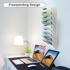 EASEPRES 10 Pocket Mesh Hanging Wall File Organizer, Wall Mounted Mail Paper - Image 7