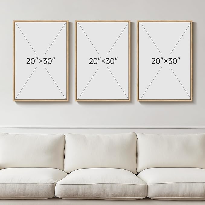 Large Framed Earth Tone Boho Abstract Wall Art - Image 3