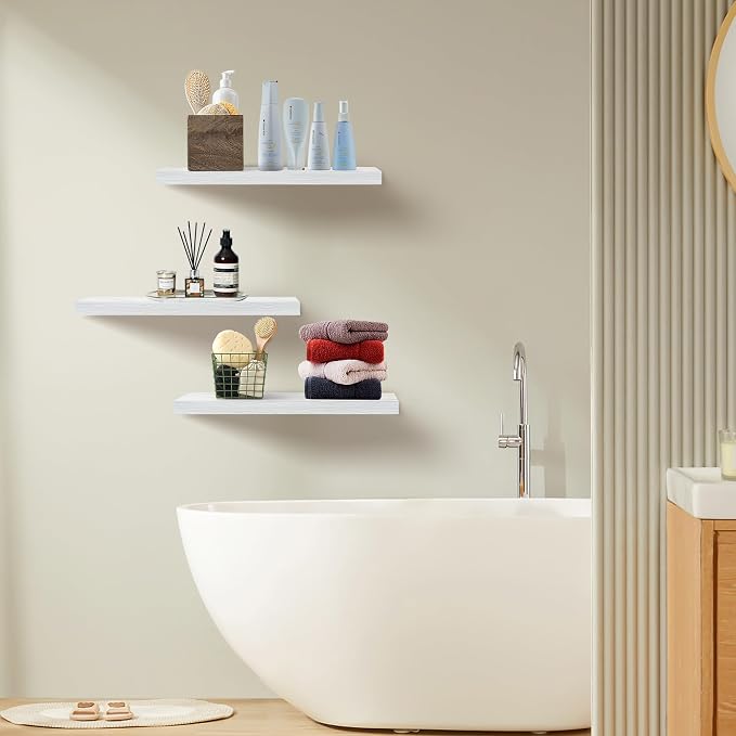 Upassion White Floating Shelves - Image 6