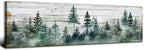 Farmhouse Pine Tree Wall Art Forest Picture Wall Decor Rustic Wood Mountain by AREBOLOLLC