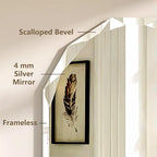 Bathroom Mirrors for Over Sink, Round Frameless Mirrors for Wall, 24x36 Inch - Image 3