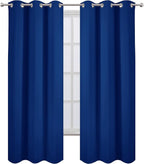 LEMOMO Blackout Curtains 38 x 84 inch/Royal Blue Curtains Set of 2 - Image 2