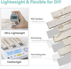 Commomy 3D Peel and Stick Brick, Ultralight Thin PVC Faux Brick Wall Panels - Image 4