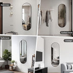 Oval Full Length Mirror, Ultra-Clear Explosion-Proof Dressing Mirror, Simple - Image 7