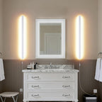 KELUOLY Modern Plug in Long Wall Sconce, 39.3" White Matte LED Wall Lights - Image 9