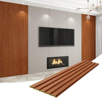 8-Pack WPC Wall Panels 118’’ x 6.3’’ 3D Slat Wall Panel Acoustic Wall Paneling - Image 7