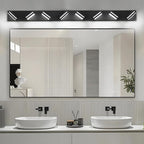 IZORRO LED Modern Bathroom Lights Fixtures, Matte Black Acrylic Wall Lighting - Image 7