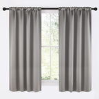 NICETOWN Room Darkening Cafe Satin Curtains by NICETOWN