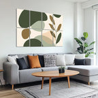 8 Pack Art Acoustic Panels Sound Absorbing Boho Botanical Leaf Orange Green - Image 6