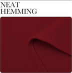 NICETOWN Burgundy Red Blackout Curtains 48 inches Length - Image 6