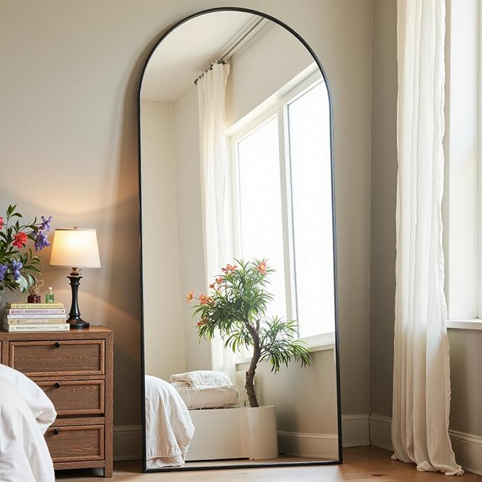 Dewfig Arched Full Length Mirror, Full Body Mirrors by YourSpacePerfectlyReflected