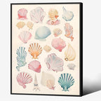 Pink Seashell Posters Coastal Cowgirl Canvas Wall Art Beach House Starfish by Unknown