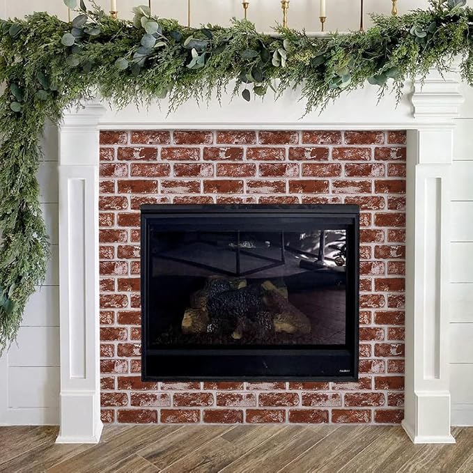 COMSTICKC 3D Faux Brick Wall Panels Peel and Stick, Small Size Thin PVC Fake - Image 7
