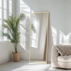 Sunniry Gold Floor Mirror 48x16 inch, Full Body Mirror - Image 5