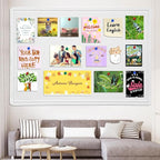 Large Bulletin Board, 48 X 36 inches Felt Board Notice Pin Board, Self-Adhesive - Image 3