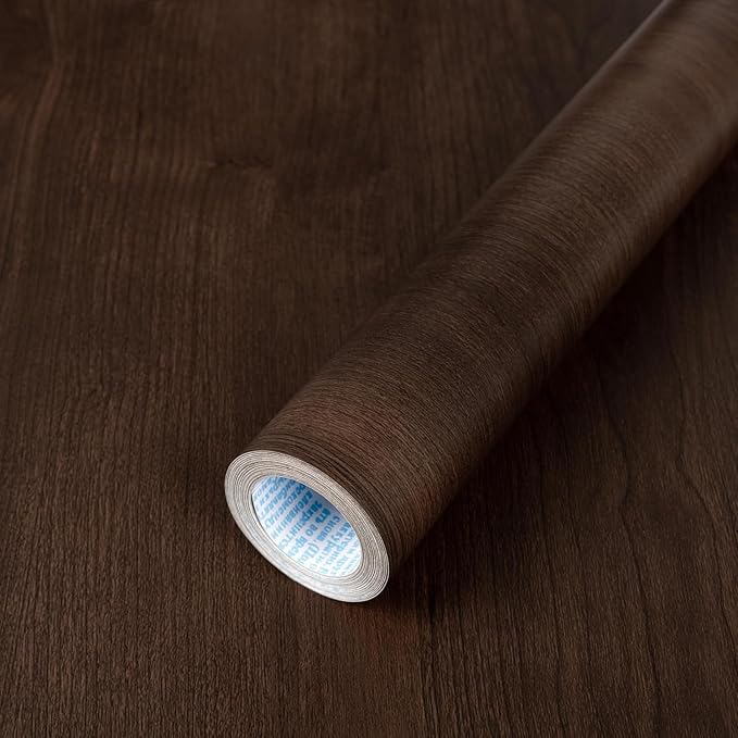 Decoroom Wood Contact Paper, Self Adhesive Removable Wood Viny Film Easy to by Arrost