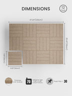 Bumusty Large Cork Board Alternative-48 x 36" Felt Bulletin Board Tiles - Image 2