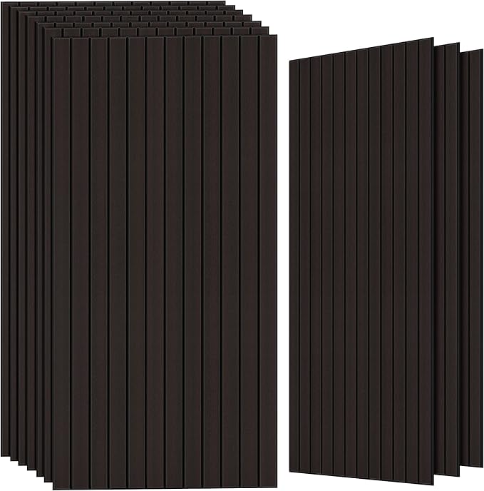 TO-TH Wood-Look Acoustic Wall Panels, 10 Pack 47.2” x 23.6” Acoustic Panels by TO-TH