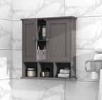 TaoHFE Grey Bathroom Cabinet, Bathroom Wall Cabinet - Image 6