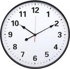 LEIKE Metal Large Wall Clock 24IN Black, Retro Silent Quartz Battery Operated by LEIKEWALLCLOCK