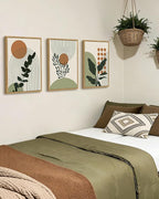 PHOPAGO Boho Plant Wall Art Green Botanical Bohemain Framed Wall Printing - Image 8