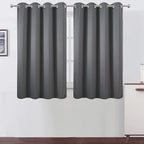 LEMOMO Frost Grey Blackout Curtains/52 x 45 Inch Length Kids Curtains/Set of 2 by Lemomo