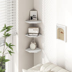 Fun Memories Corner Shelf Wall Mount, Floating Corner Shelves, Rustic Wood Wall - Image 2