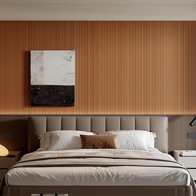 YU LI 3DH Peel and Stick PVC Slat Wall Panel 118"x15.75" Self-Adhesive Thick - Image 4