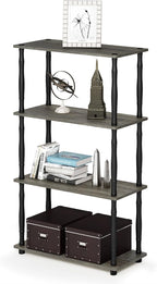 Furinno Turn-N-Tube 4-Tier Multipurpose Shelf Display Rack, Classic Tubes - Image 6