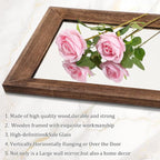 AAZZKANG Hanging Mirror Full Length Retro Large Wooden Framed Full Body Mirrors - Image 3