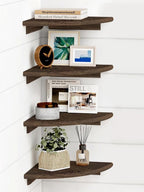 Forbena Floating Corner Shelves by Forbena