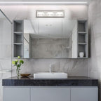 Ralbay Brushed Nickel Bathroom Vanity Lights Metal Acrylic LED Modern Bathroom - Image 6