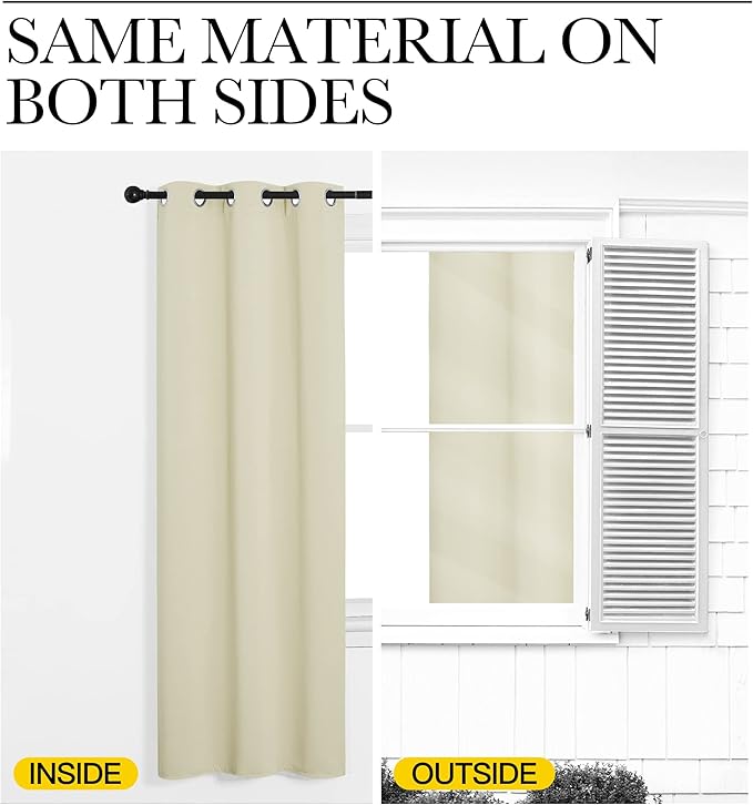 NICETOWN Door Curtain for Doorway Privacy, Curtains 80 Inch Length, Room - Image 6