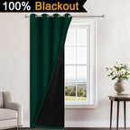 Yakamok 100% Blackout Curtains 84 Inches Long, 2 Thick Layers Heat and Full - Image 2