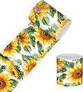 HOMETITUTE Wallpaper Border Peel and Stick Wall Border Sunflower Floral by HOMETITUTE