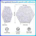 18 Pack Hexagon Acoustic Panels - Image 5