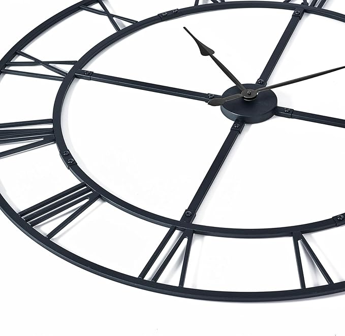 40 Inch Large Wall Clock for Living Room Decor – Easy-Assembly Silent - Image 4