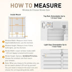 No Drill No Tool 1" Vinyl Mini Blinds, Light Filtering Horizontal Window Blinds - Image 5