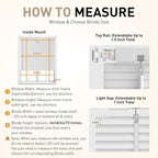 No Drill No Tool 1" Vinyl Mini Blinds, Light Filtering Horizontal Window Blinds - Image 5