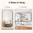 Bathroom Mirror for Wall, Large Bathroom Vanity Mirror for Over Sink 35 x 60 - Image 5