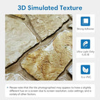 COMSTICKC 3D Faux Stone Wall Panels Peel and Stick, DIY UrltraLight PVC Fake - Image 3