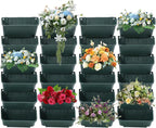 24 Pack Vertical Garden Planter, 13 inch Wall Mounted Planter by kunghei