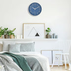 Foxtop 10 Inch Wall Clock Silent Non-Ticking Battery Operated Quartz Round - Image 4