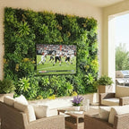 40" x 20" 3D Artificial Grass Wall Panel, UV Resistant Greenery Backdrop - Image 6