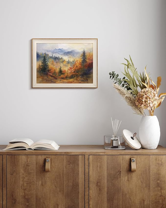 VIYYIEA Framed Wall Art for Living Room, Autumn Canvas Prints, Vintage Home - Image 4